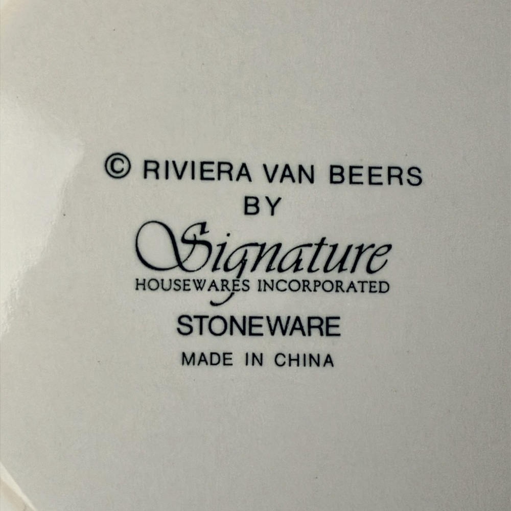 Riviera Van Beers by Signature Stoneware Sunflower Teacup & Saucer Set Set of 2 - Picture 4 of 13